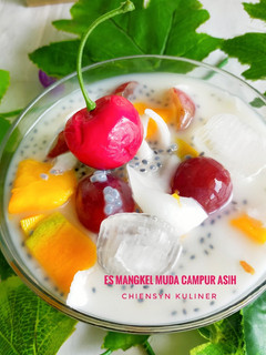 Foto resep Es Mangga kelapa MUDA campur ASIH