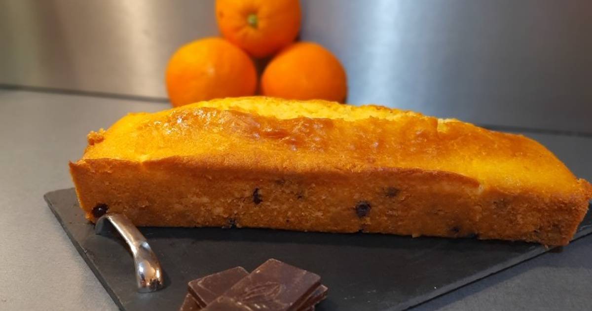 Cake A L Orange Et Aux Pepites De Chocolat De Ceyy Cookpad