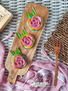 Foto resep 258. Kue Lapis Ban Karet (kue lapis pepe terigu)