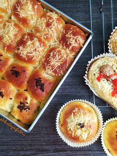 Foto resep Roti Sobek Keju Coklat