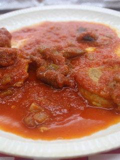 Una foto de Medallones de solomillo con setas y tomate frito