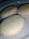 Alfajores de maicena con harina leudante 🤍