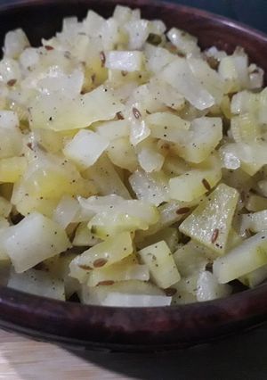 A picture of Raw papaya stir fry.