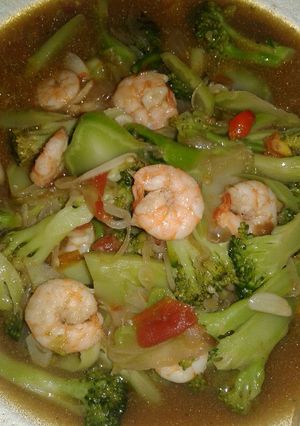 Foto resep Udang brokoli saos tiram