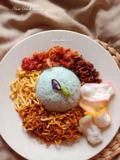 Foto resep Nasi Uduk Bunga Telang