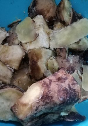 A picture of Steamed sweet potato 🥔.