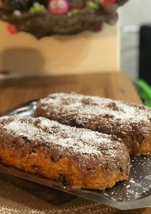 Una foto de Budín zanahorias y almendras