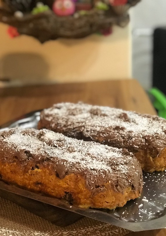 Una foto de Budín zanahorias y almendras