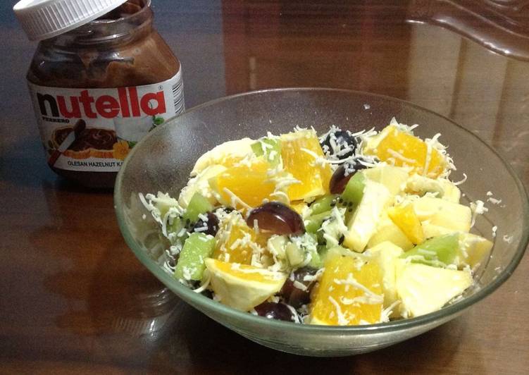 Resep Salad buah tanpa mayones Lezat