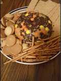 Peanut butter and Reese’s pieces Dip