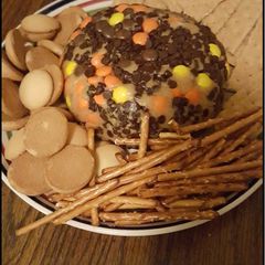Peanut butter and Reese’s pieces Dip A picture of Peanut butter and Reese’s pieces Dip.