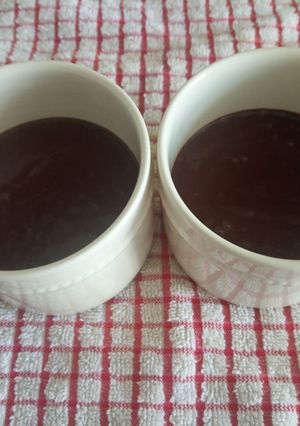 Una foto de Crema de plátano al cacao