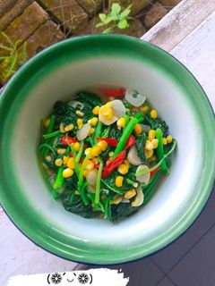 Foto resep Tumis Bayam Jagung
