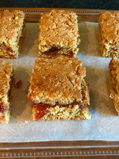 A picture of Peanut Butter and Jelly Bars.