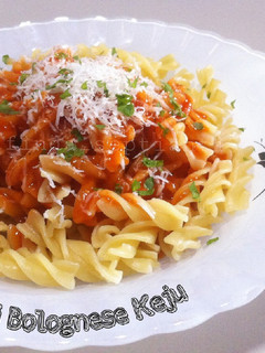 Foto resep Fusilli Bolognese Keju