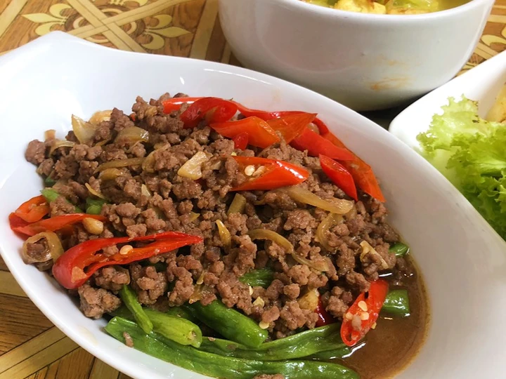 Langkah Mudah untuk Membikin Resep  Tumis buncis daging yang Sempurna, Lezat