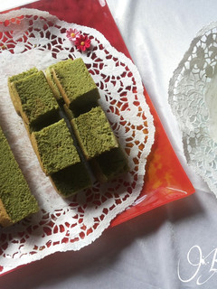 Foto resep Ogura Cake Green Tea