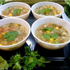 A picture of Veg Lemon Coriander Soup.