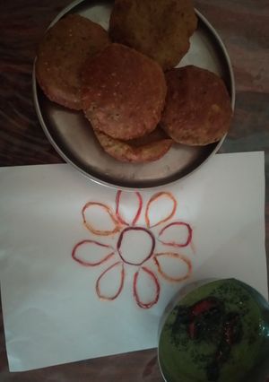 पालकपुरी (palak puri recipe in marathi) रेसिपी चे मुख्य फोटो 