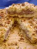 Sbrisolona di farro e mais con crema allo yogurt ai frutti rossi
