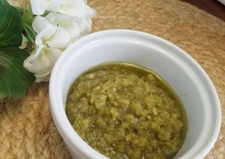 Resep Sambal hijau coconut oil, Enak