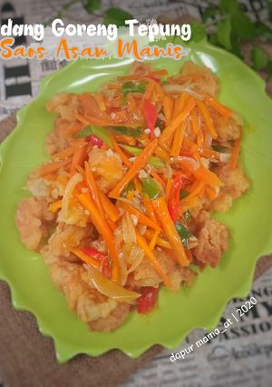 Foto resep Udang Goreng Tepung Saos Asam Manis