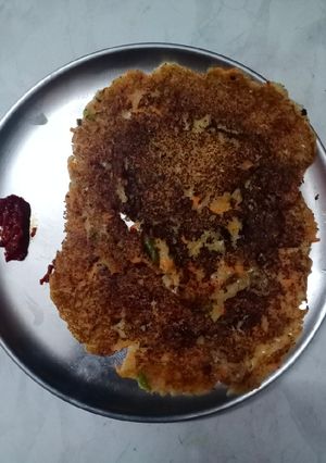 A picture of Vegetable chilla.