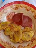 Título mis plátanos con salami gourmet