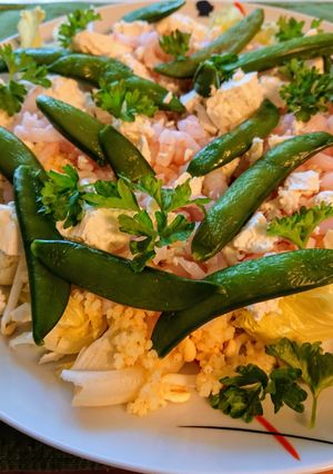 Ráksaláta fetával és kölessel - LC recept fotója