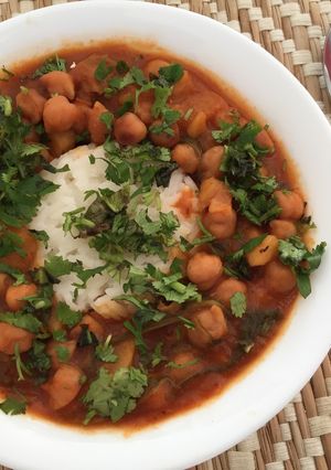 Una foto de Guiso de Garbanzos con papa