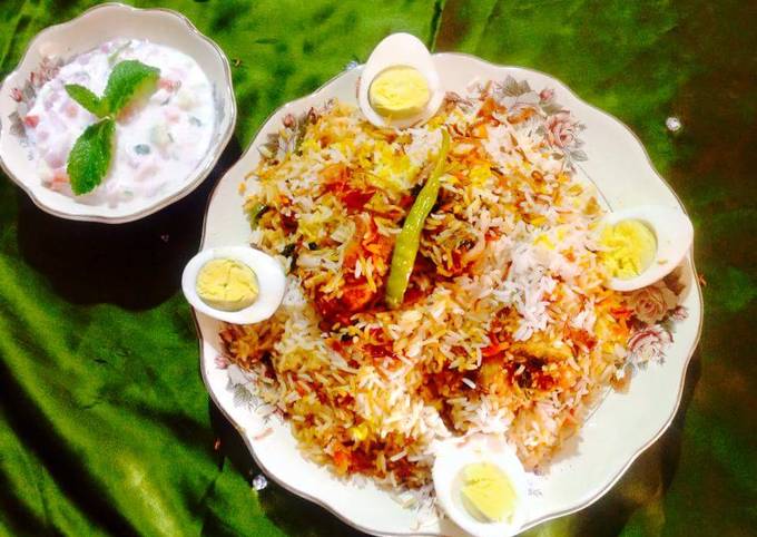 Recipe of Thomas Keller Hyderabadi Kacchi Murgh Dum Biryani