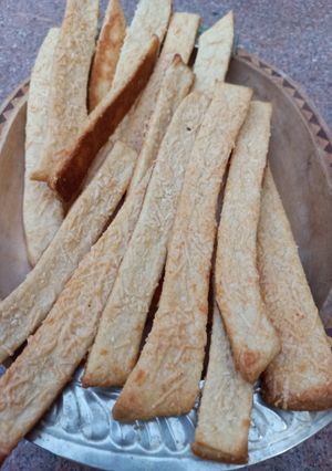 Una foto de Fajitas/Palitos de queso reggianito