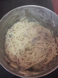 Una foto de Pasta carbonara😋