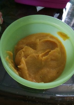 Foto resep MPASI 6bln,kentang+wortel+brokoli