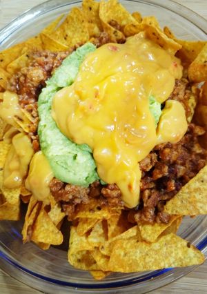 A picture of Leftover Nachos.