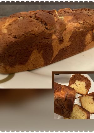 Une photo de Marbré mascarpone vanille praliné