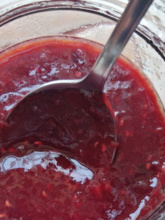 Málnás szilvalekvár recept fotója