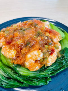 日式中華料理-乾燒蝦|過熱水蒸氣烤箱微波爐 的食譜成品照片