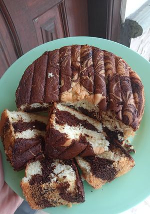 Foto resep Marmer cake ekonomis 2 telur