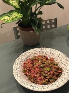 Una foto de Habitas con jamón