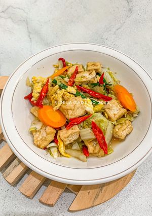 Foto resep Cah Sawi Putih Tahu
