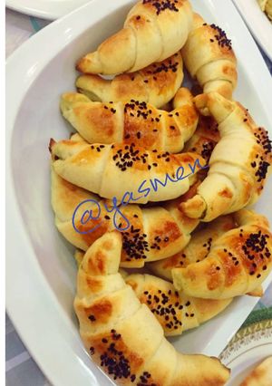 صورة لوصفة كرواسون الجبن و الزعتر