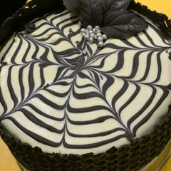A picture of Dark chocolate cake.