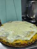 Budín de espinaca y queso