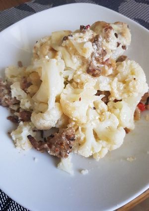 Rakott karfiol, rizs nélkül recept fotója