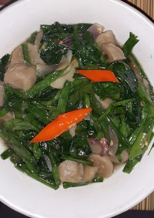 Foto resep Tumis genjer bakso