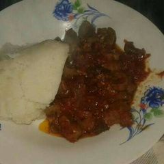 Beef Fry (nyama fry) A picture of Beef Fry (nyama fry).