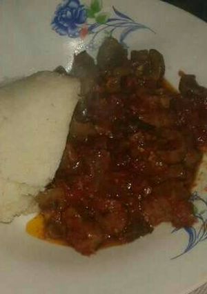 A picture of Beef Fry (nyama fry).