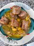 Frijoles con fideos