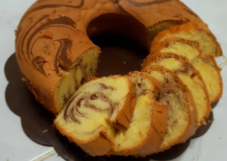 Resep Marmer Cake Lembut Anti Gagal